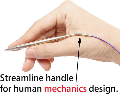 Size 6 Circular Knitting Needles 16 Inch Set Round Metal Kit...