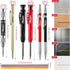 Hiboom 10 Pack Carpenter Pencil Set, 4 Colorful Solid Carpenter Pencils with Sharpener and Refills, Automatic Center Punch, Carbide Scribe Tool Ki...