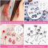 Caffox Hypoallergenic Earring Posts and Backs, 1800pcs Stainless Steel Stud Earring Kit with Earring Base Studs, Earring Backs and Jump Rings for ...