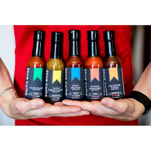 Spicy Pilsner by Sauce Boss - Ignite Your Tastebuds with the Bold Heat of our Crafted Pilsner-Infused Hot Sauce!...