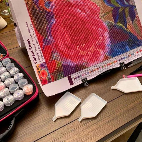 12PCS Diamond Art Painting Sorting Trays – 3.8x2.8 Inch Plastic Diamond Art Painting Bead Sorting Trays Organizer Diamond Painting Accessories and...