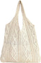 Women's Shoulder Handbags Cute tote bags Large knit bag Aesthetic Crocheted bags Shopping bag...