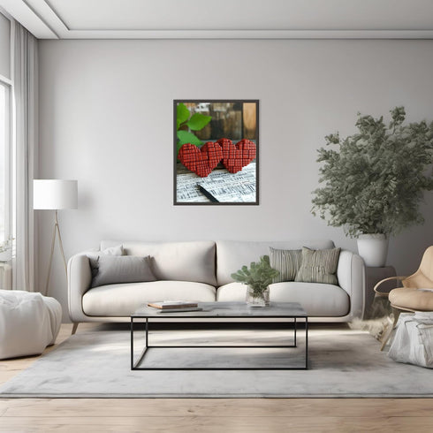 Posterizer 1 pcs-Valentine’s Day themed heart and book design -1-Romantic Art-Holiday Poster Collection-Gift for Couples boyfriend girlfriend Husb...