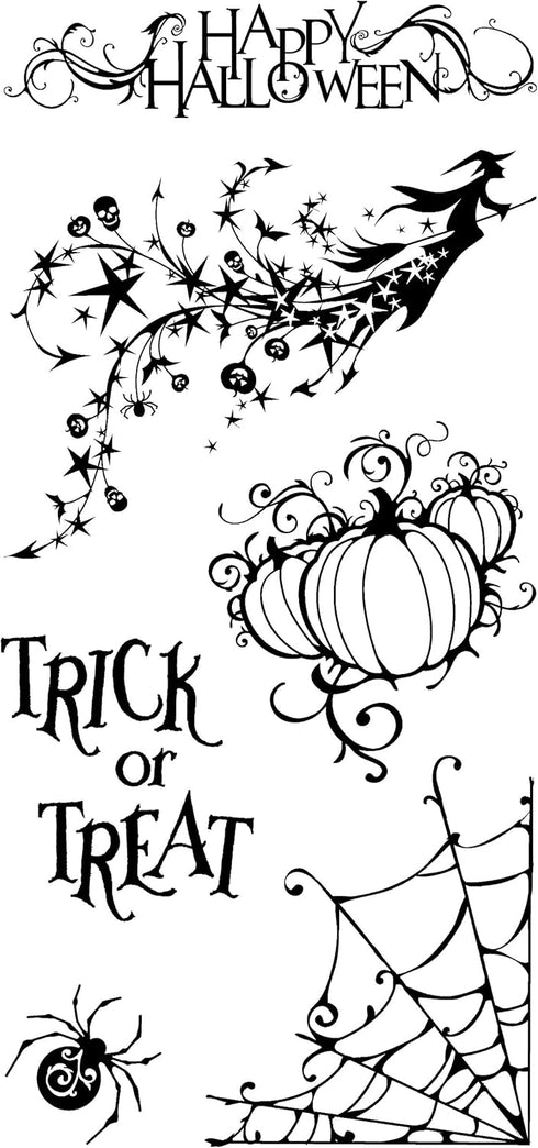 Inkadinkado Clear Stamp Set, All Hallows Eve...