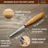 BeaverCraft Wood Carving Gouge K9/10 Woodworking Hand Chisel Compact Wood Carving Knife for Beginners and Profi...