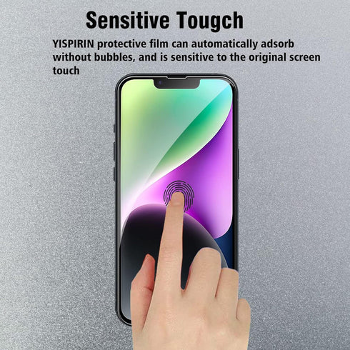 Screen Protector Compatible with iPhone 14 Plus 6.7 inch, 2 Pcs Front + 2 Pcs Back Protector + 2 Pcs Camera Lens Protector 9H Hardness Protective ...