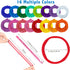 Hazms 293 Pcs Loom Potholder Loops 7" Weaving Loom Loops for Kids Weaving Craft with 3 Pcs Crochet Hooks for DIY Crafts Supplies Compatible with 7...