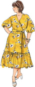 Butterick Misses' Sash and Wrap Dress Sewing Pattern Kit, Design Code B6873, Sizes 18W-20W-22W-24W...