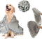 Patas Lague Absorbent Dog Towel, Extra Large 35''x15'' Quick Drying Dog Bath Towel with Hand Pockets, Microfiber Shammy Pet Towel for Dog and Cat,...