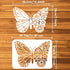 FINGERINSPIRE Floral Butterfly Painting Stencil 11.7x8.3 inch Hollow Out Big Butterfly Craft Stencil Reusable Various Flowers Stencil DIY Art Temp...