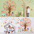 115Pcs Groovy Classroom Tree Bulletin Board Decorations Set Motivational Welcome Accents Tree Wall Bulletin Decor Boho Daisy Owls Cut-Outs for Bac...