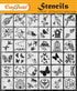 CrafTreat 36 Pieces Butterfly Stencils for Painting (3x3), reusable Stencils for Crafts, Beautiful Design Stencils for Painting on Wood, Clothes, ...