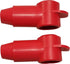 (Red) 3/8" Stud Terminal Cover - Electrical Battery Connection Insulator (2 Pack)...