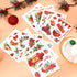 30 Sheets Christmas Rub on Transfers for Crafts and Furniture Xmas Santa Snowman Cardinals Transfer Stickers Winter Floral Bird Rub on Decal for H...