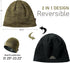 Lvaiz Winter Fleece Lined Knitted Beanie Hats for Men Reversible Windproof Watch Hat Warm Skull Cap for Women...