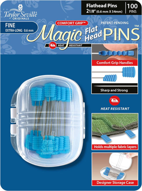 Taylor Seville Magic Pin Flat Head 0.6mm 100pc...