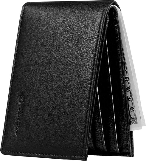 Chelmon Slim Wallet for Men ID Window with RFID Blocking Front Pocket Minimalist Bifold Bussiness Card Holder Gift for Men...