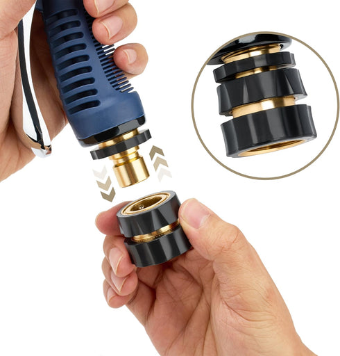 Twinkle Star 3/4 Inch Garden Hose Fitting Quick Connector Male and Female Set (6 Sets)...