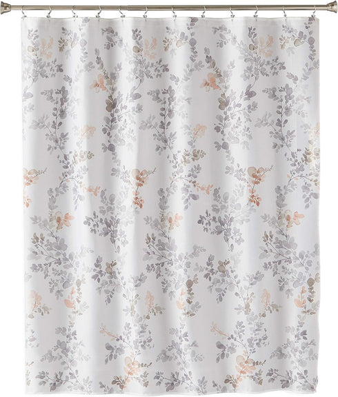 SKL Home by Saturday Knight Ltd. Greenhouse Leaves Fabric Shower Curtain, Multicolored/BLUSH...