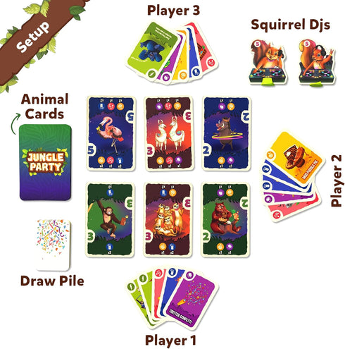 Skillmatics Card Game - Jungle Party, Fun Family Card Game of Strategy & Luck, Party Game, Gifts for Girls & Boys Ages 7, 8, 9 & Up...