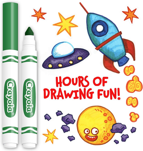 Crayola Broad Line Markers - Green (12ct), Markers for Kids, Bulk School Supplies for Teachers, Nontoxic, Marker Refill with Reusable Box...