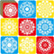 36pcs Mandala Drawing Stencils for Kids 8 Inch Sidewalk Chalk Stencils Painting Large Washable Reusable Mandala Themed Primary Shape Template for ...