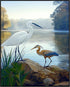 Posterizer 1 pcs-beautiful art work of pair of heron birds in nature 1-Art for Animal Lovers Gift for Art Lovers Decorations for Bedroom, Office, ...