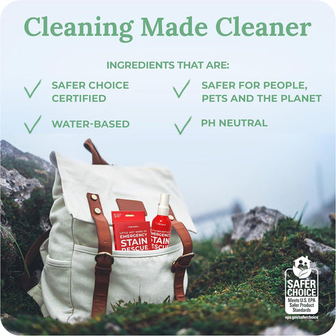 Emergency Stain Rescue Stain Remover Spray – 4oz Laundry Stain Remover for Clothes, Upholstery Fabric, Carpet - Works on Most Blood, Grass, Coffee...