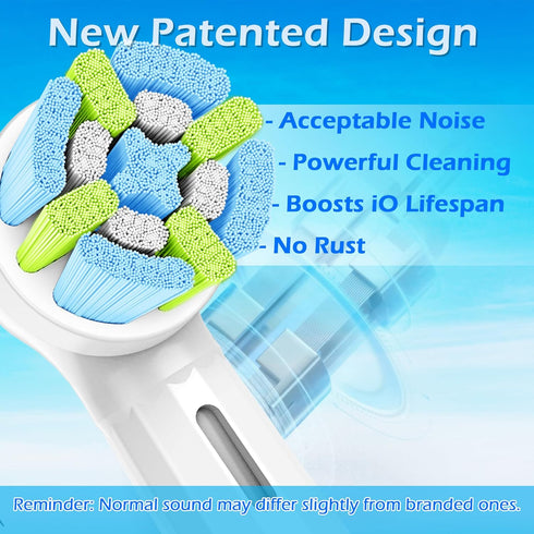 Replacement Toothbrush Heads Compatible with Oral-B iO Electric Toothbrushes, Fit Oral B iO Replacement Heads White, 8 Pack...