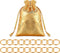 Chalyna 20 Pcs Toy Gold Power Rings Metal Game Figure Display Dream Catcher Rings with Drawstring Organza Bags(1.18 x 1.2 Inch,Gold)...