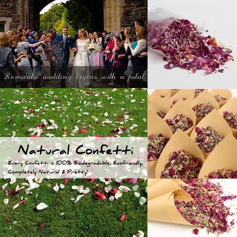 30 Pcs Kraft Paper Confetti Cones, 17x17cm(6.69x6.69inch) Wedding Confetti Cones...