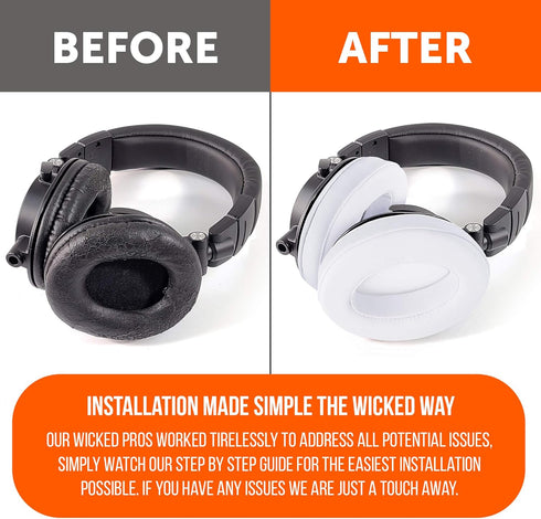 WC Wicked Cushions PadZ - Thick & Soft Ear Pads for ATH M50X / M40X / SteelSeries Arctis/HyperX Cloud & Alpha/Logitech G Pro X/Compatible with Ove...