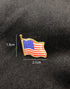 Set of 10 American Flag Lapel Pins USA United State Badge Brooches Round Waving Flag Patriotic Pins Bulk Hat Backpack Bag...