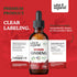 Ginseng Tincture - Korean Red Panax Ginseng Extract Liquid - Immune Support Drops w/Korean Red Ginseng - Alcohol-Free Red Ginseng Liquid for Immun...