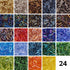INSPIRELLE 2 * 6mm Tube Beads Kit Glass Bugle Seed Beads Small Craft Beads for DIY Bracelet Necklaces Crafting Jewelry Making (216 Gram, Approx 70...