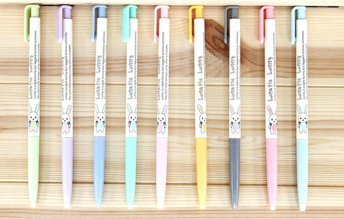 Xeno Lunatic Lunny 0.38mm Slim Ball Point Pen Dozen Box 12 Pcs, Made in Korea (Blue 12pcs)...