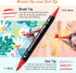 36 Paint Markers,Dual Tip Paint Pens With Dot Tip and Brush Tip for Rock Painting,Drawing & Art Supplies,Paint Pens Acrylic Markers for Paper,Wood...