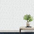Peel and Stick Wallpaper Geometric Removable Wallpaper Self Adhesive Contact Paper for Furniture Refurbishment and Home Decorative (Silver- 17.7 i...