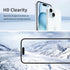 Compatible With iPhone 15/14 pro Privacy Screen Protector 6.1 Inch Anti Blue Light for iPhone15 Tempered Glass 28° Rose red Gradient Anti-Spy Easy...