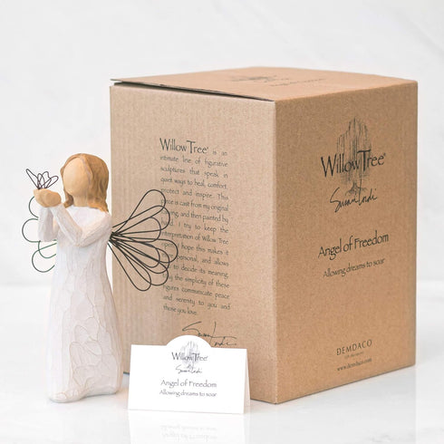 Willow Tree Angel of Freedom, Sculpted Hand-Painted Figure...