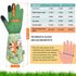 WANCHI Gardening Gloves, Durable and Comfortable Women's Long Garden Gloves for Gardening Work and Yard Work, Leather Gardening Gloves for Women, ...