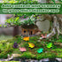 40 Pcs Miniature Frog Figurines Luminous Mini Resin Frog Mini Frog Figures Frog Model Garden Decor DIY Terrarium Craft Ornament Accessories for Mo...