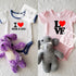 16 Pack Stencils for Baby Shower Cute Onesie Stencil Kit for Fabric Paint Baby Shower Stencils for Painting Bodysuit...