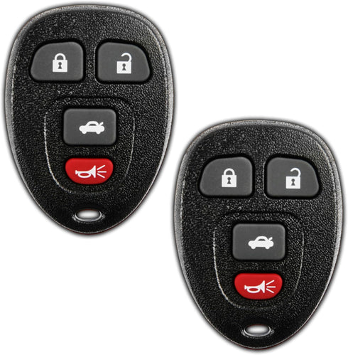 2X KeylessOption Key Fob Replacement for 2005 2006 2007 2008 2009 2010 2011 2012 Buick Lacrosse Chevrolet Chevy Cobalt Malibu Pontiac G5 G6 Grand ...