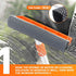 Squeegee for Window | 2-in-1 Window Cleaner Sponge and Soft Rubber Strip with Telescopic Extension Pole 18”-29” | Window Washer for Shower, Car Wi...