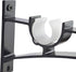 AddGrace Double Curtain Rod Brackets Set of 4 for Drapery Rod Window Hardware Rod Holders (Black)...