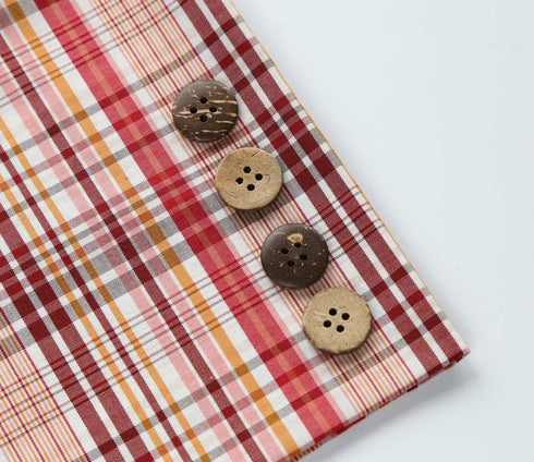 Coconut Shell Buttons Size 13/16 Inch (20mm) 4 Holes Coconut Button for Garment Sewing or DIY Crafts Pack of 100pcs...