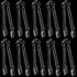 Patelai 10 Pieces Small Plastic Serving Tongs for Appetizers Clear Plastic Mini Sugar Cube Buffet Ice Tongs for Dessert Tea Coffee Party Bar Appet...