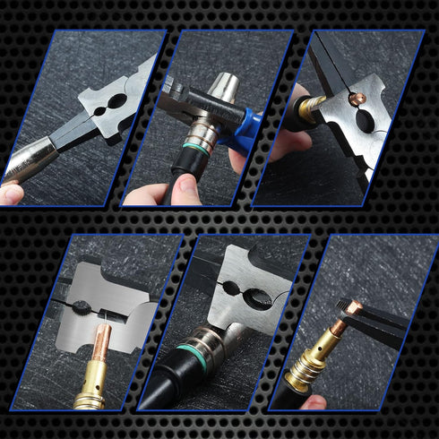 SPEEDWOX Professional MIG Welding Pliers 8 Inches 6 in 1 Multi Functional Tool Drop Forged High Carbon Steel for Scraping Spatter Gripping Drawing...