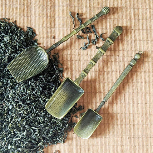 Tea Scoop Vintage Spoons Long Handle Measuring Spoon For Loose Tea,Coffee, Herb,set of 3...